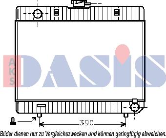 AKS Dasis 120270N - Радіатор, охолодження двигуна autocars.com.ua