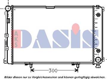 AKS Dasis 120370N - Радіатор, охолодження двигуна autocars.com.ua