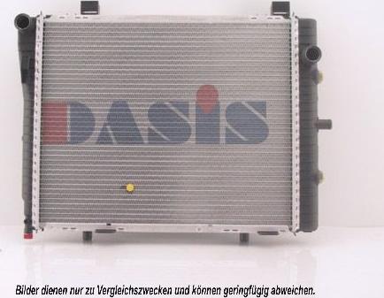 AKS Dasis 121120N - Радіатор, охолодження двигуна autocars.com.ua
