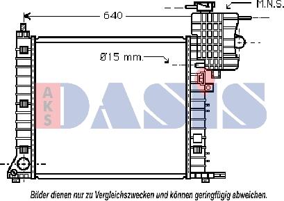 AKS Dasis 121950N - Радиатор, охлаждение двигателя autodnr.net