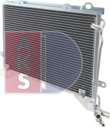 AKS Dasis 122180N - Конденсатор, кондиціонер autocars.com.ua