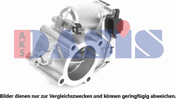AKS Dasis 127042N - Патрубок дросельної заслінки autocars.com.ua