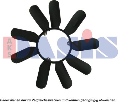 AKS Dasis 128033N - Крильчатка вентилятора, охолодження двигуна autocars.com.ua