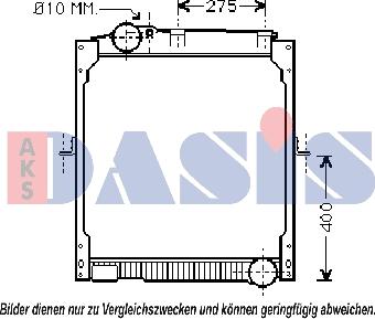 AKS Dasis 130033N - Радиатор, охлаждение двигателя autodnr.net