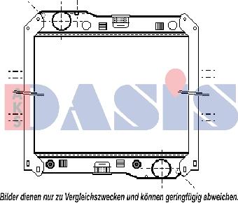 AKS Dasis 131002N - Радіатор, охолодження двигуна autocars.com.ua