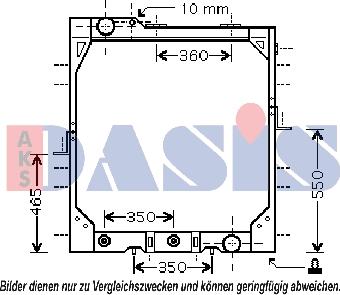 AKS Dasis 131450N - Радіатор, охолодження двигуна autocars.com.ua