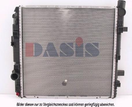AKS Dasis 132420N - Радіатор, охолодження двигуна autocars.com.ua