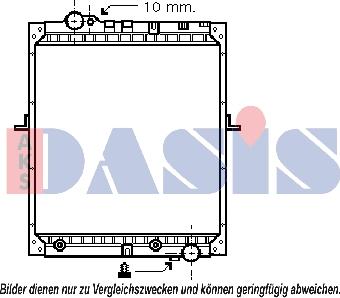 AKS Dasis 132430N - Радиатор, охлаждение двигателя autodnr.net