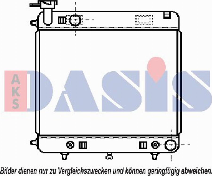 AKS Dasis 132460T - Радіатор, охолодження двигуна autocars.com.ua