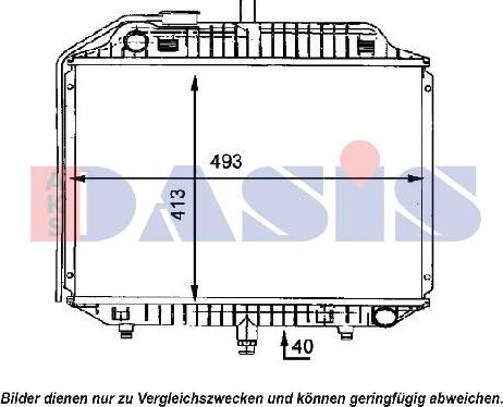 AKS Dasis 134002N - Радіатор, охолодження двигуна autocars.com.ua