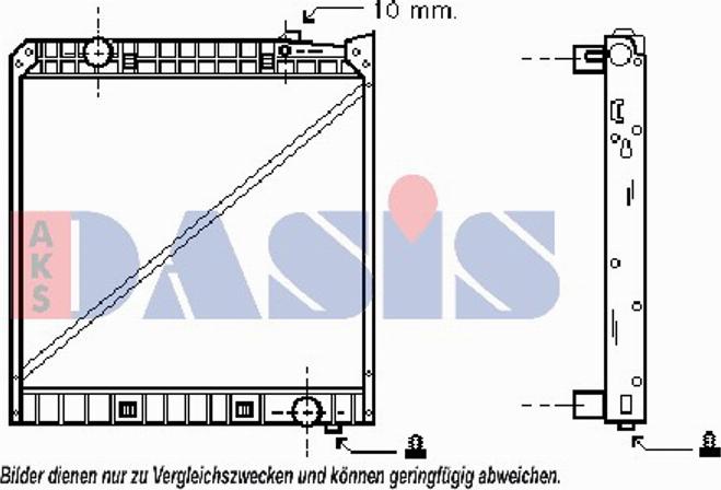 AKS Dasis 134990T - Радиатор, охлаждение двигателя autodnr.net