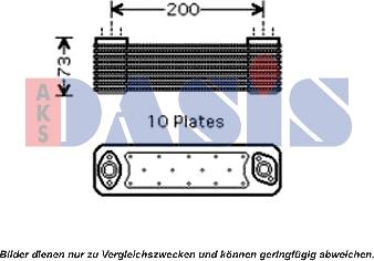 AKS Dasis 136280N - Масляний радіатор, рухове масло autocars.com.ua