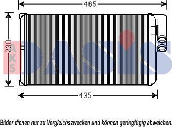 AKS Dasis 139006N - Теплообмінник, опалення салону autocars.com.ua