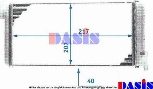 AKS Dasis 139520N - Теплообмінник, опалення салону autocars.com.ua