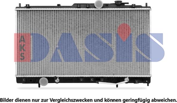 AKS Dasis 140004N - Радіатор, охолодження двигуна autocars.com.ua