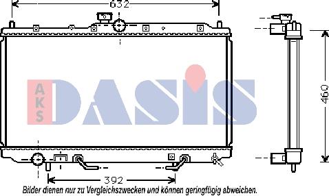 AKS Dasis 140056N - Радиатор, охлаждение двигателя autodnr.net