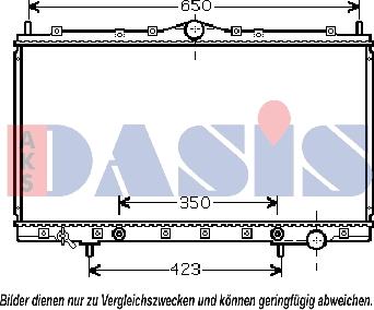 AKS Dasis 140058N - Радиатор, охлаждение двигателя autodnr.net