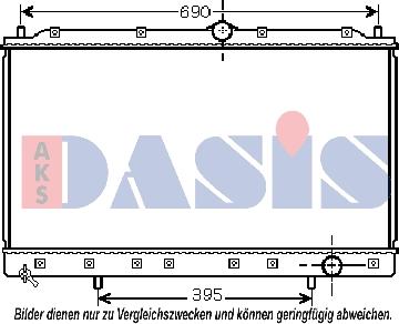 AKS Dasis 140063N - Радіатор, охолодження двигуна autocars.com.ua