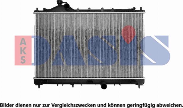 AKS Dasis 140070N - Радіатор, охолодження двигуна autocars.com.ua