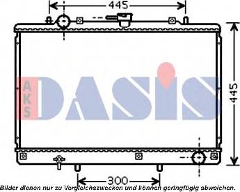 AKS Dasis 140071N - Радіатор, охолодження двигуна autocars.com.ua