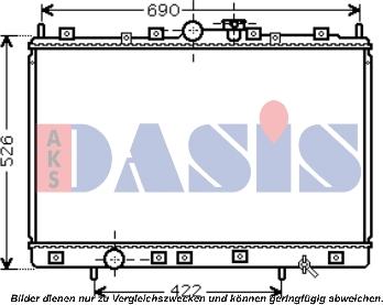 AKS Dasis 140075N - Радиатор, охлаждение двигателя autodnr.net