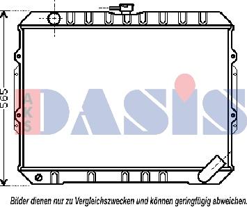 AKS Dasis 140086N - Радіатор, охолодження двигуна autocars.com.ua