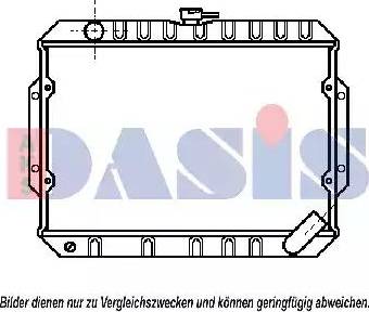 AKS Dasis 140090N - Радіатор, охолодження двигуна autocars.com.ua