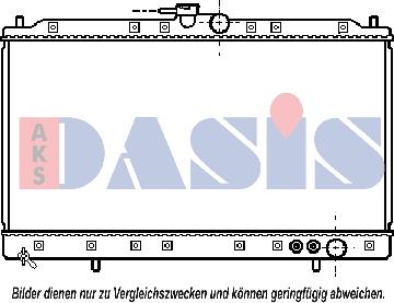 AKS Dasis 140310N - Радіатор, охолодження двигуна autocars.com.ua