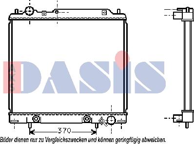 AKS Dasis 140640N - Радіатор, охолодження двигуна autocars.com.ua