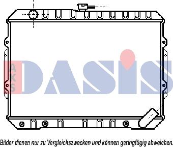 AKS Dasis 140820N - Радіатор, охолодження двигуна autocars.com.ua