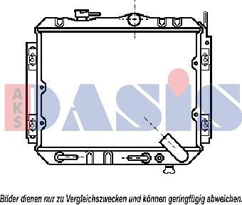 AKS Dasis 141020N - Радіатор, охолодження двигуна autocars.com.ua