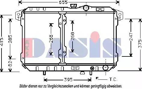 AKS Dasis 141120N - Радіатор, охолодження двигуна autocars.com.ua