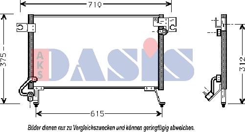 AKS Dasis 142000N - Конденсатор, кондиціонер autocars.com.ua