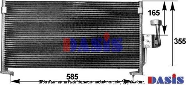 AKS Dasis 142016N - Конденсатор, кондиціонер autocars.com.ua