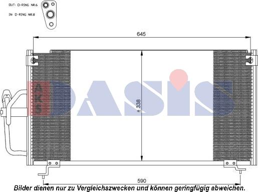 AKS Dasis 142017N - Конденсатор, кондиціонер autocars.com.ua