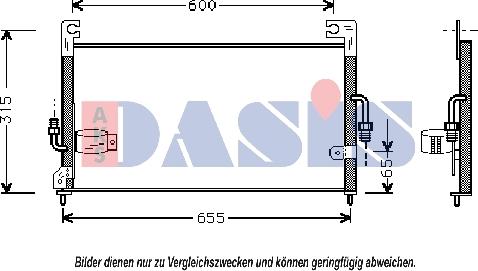 AKS Dasis 142180N - Конденсатор, кондиціонер autocars.com.ua