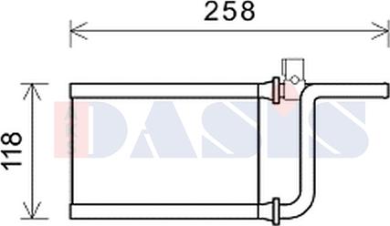 AKS Dasis 149000N - Теплообменник, отопление салона autodnr.net