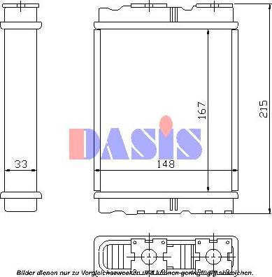 AKS Dasis 149010N - Теплообмінник, опалення салону autocars.com.ua