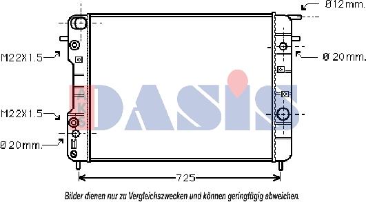 AKS Dasis 150083N - Радіатор, охолодження двигуна autocars.com.ua