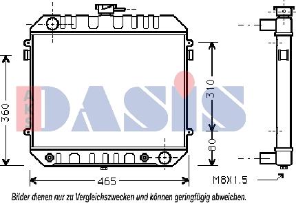 AKS Dasis 150090N - Радіатор, охолодження двигуна autocars.com.ua