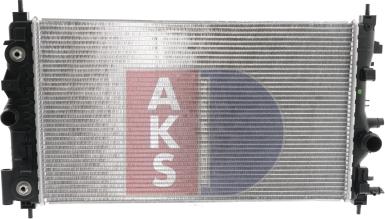 AKS Dasis 150098N - Радіатор, охолодження двигуна autocars.com.ua