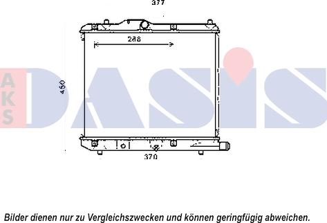 AKS Dasis 150115N - Радіатор, охолодження двигуна autocars.com.ua