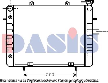 AKS Dasis 150180N - Радіатор, охолодження двигуна autocars.com.ua