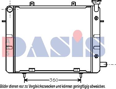AKS Dasis 150260N - Радіатор, охолодження двигуна autocars.com.ua