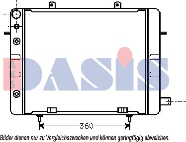 AKS Dasis 150350N - Радіатор, охолодження двигуна autocars.com.ua