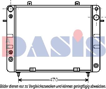 AKS Dasis 150480N - Радіатор, охолодження двигуна autocars.com.ua