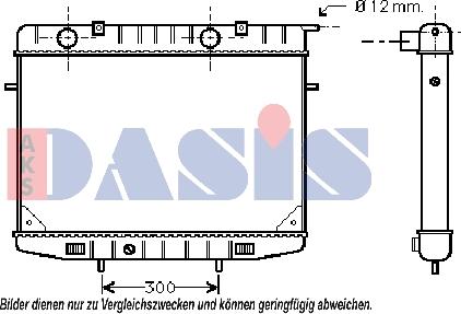 AKS Dasis 150720N - Радіатор, охолодження двигуна autocars.com.ua