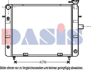 AKS Dasis 151140N - Радіатор, охолодження двигуна autocars.com.ua