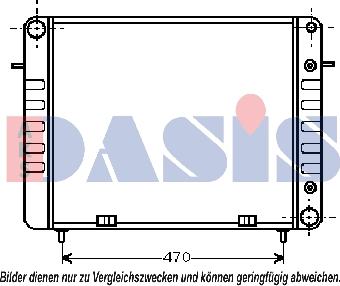 AKS Dasis 151310N - Радіатор, охолодження двигуна autocars.com.ua
