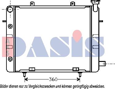 AKS Dasis 151360N - Радіатор, охолодження двигуна autocars.com.ua